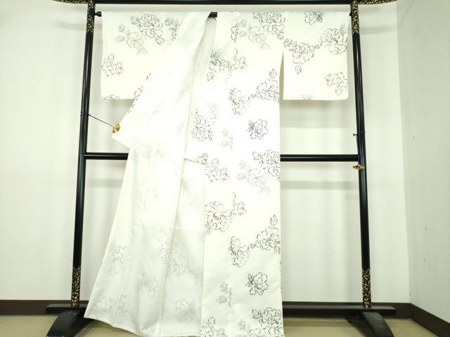 平和屋着物●小紋　草花文　洗える着物　DABI6438ps