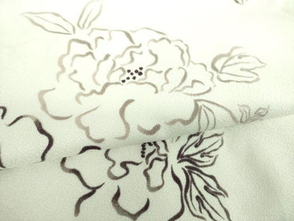 平和屋着物●小紋　草花文　洗える着物　DABI6438ps