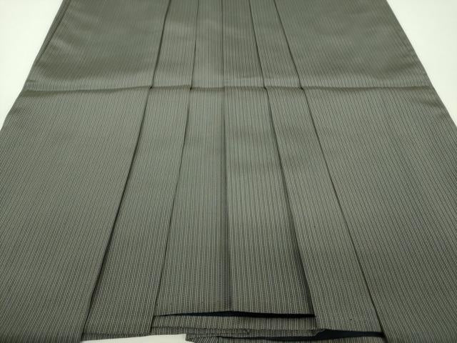 平和屋着物●男性　行灯袴　縞　正絹　逸品　DABI6442ps
