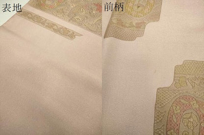 平和屋着物▼中国三大刺繍 スワトウ刺繍 汕頭刺繍 総刺繍 太鼓柄袋帯 手織 明綴汕頭 天然草木 紅花染 更紗花文 金彩 正絹 逸品 DABI6475ps