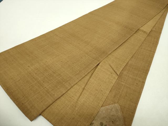 平和屋着物●中国三大刺繍　スワトウ相良刺繍　汕頭相良刺繍　総刺繍　太鼓柄袋帯　紬地　地紙花文　正絹　逸品　DABI6507ps