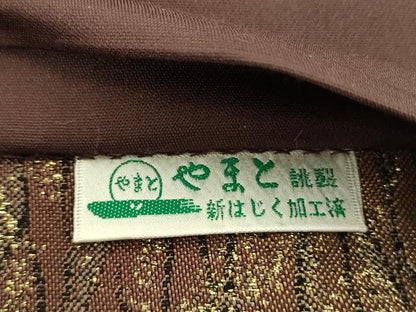 平和屋着物▼全通柄袋帯　舞桜　金銀糸　やまと誂製　正絹　逸品　DABI6523ps