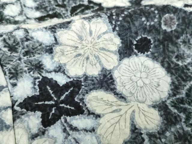 平和屋着物●上質な小紋　辻が花　正絹　逸品　DABI6593ps