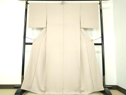 平和屋着物●黄金糸　お召　唐草文　正絹　逸品　未使用　DABI6596ps