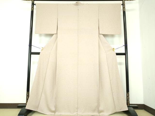 平和屋着物●黄金糸　お召　唐草文　正絹　逸品　未使用　DABI6596ps