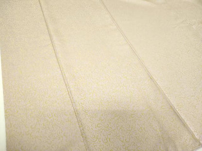 平和屋着物●黄金糸　お召　唐草文　正絹　逸品　未使用　DABI6596ps