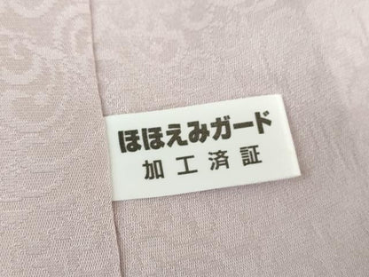 平和屋着物●黄金糸　お召　唐草文　正絹　逸品　未使用　DABI6596ps