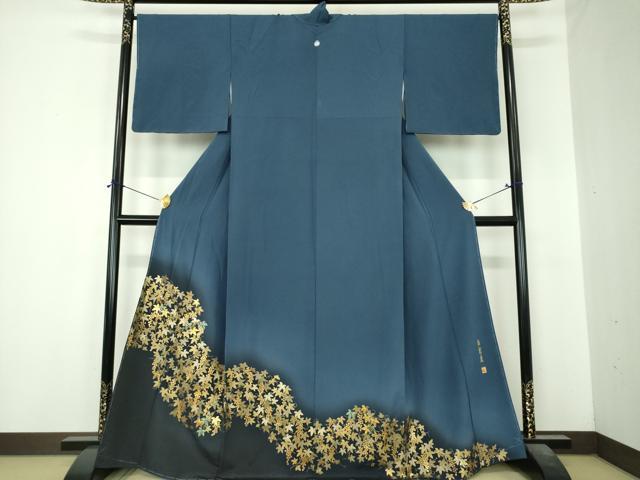 平和屋着物●伝創座　色留袖　螺鈿　葡萄蔦の葉文　暈し染め　金彩　正絹　逸品　未使用　DABI6600ps