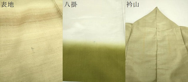 平和屋着物●訪問着　紬地　作家物　横段文　正絹　逸品　DABI6602ps