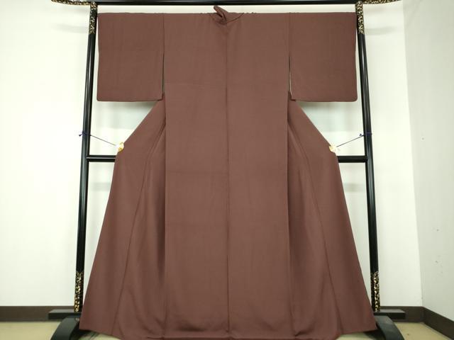 平和屋着物●上質な色無地　憲法色　正絹　逸品　DABI6608ps