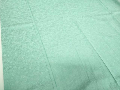 平和屋着物●上質な色無地　花尽くし地紋　青竹色　やまと誂製　正絹　逸品　未使用　DABI6629ps