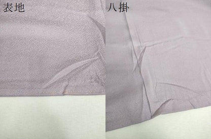 平和屋着物●上質な色無地　菊尽くし地紋　薄葡萄色　正絹　逸品　未使用　DABI6630ps
