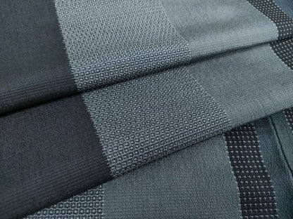 平和屋着物●本塩沢　110亀甲　間道　正絹　逸品　DABI6639ps