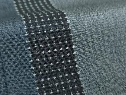 平和屋着物●本塩沢　110亀甲　間道　正絹　逸品　DABI6639ps