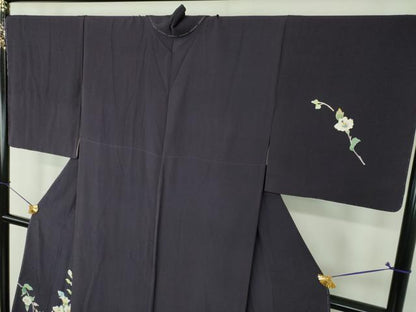 平和屋着物●本加賀友禅作家　南克治　訪問着　枝花文　正絹　逸品　未使用　DABI6643ps