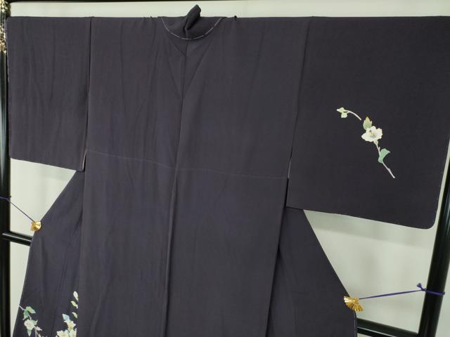 平和屋着物●本加賀友禅作家　南克治　訪問着　枝花文　正絹　逸品　未使用　DABI6643ps