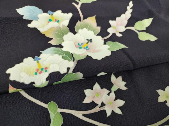 平和屋着物●本加賀友禅作家　南克治　訪問着　枝花文　正絹　逸品　未使用　DABI6643ps