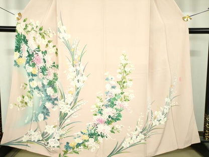 平和屋着物●訪問着　友禅　作家物　乱菊　吉祥花文　暈し染め　正絹　逸品　DABI6644ps