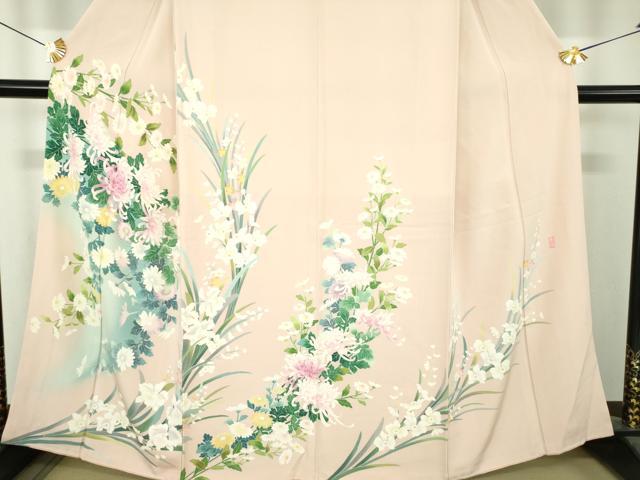 平和屋着物●訪問着　友禅　作家物　乱菊　吉祥花文　暈し染め　正絹　逸品　DABI6644ps