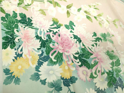 平和屋着物●訪問着　友禅　作家物　乱菊　吉祥花文　暈し染め　正絹　逸品　DABI6644ps