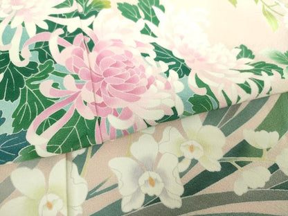平和屋着物●訪問着　友禅　作家物　乱菊　吉祥花文　暈し染め　正絹　逸品　DABI6644ps
