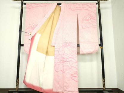 平和屋着物●豪華振袖　総絞り　桐　正絹　逸品　DABI6651ps