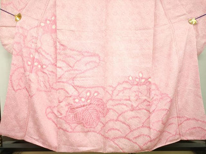 平和屋着物●豪華振袖　総絞り　桐　正絹　逸品　DABI6651ps