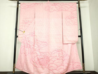 平和屋着物●豪華振袖　総絞り　桐　正絹　逸品　DABI6651ps