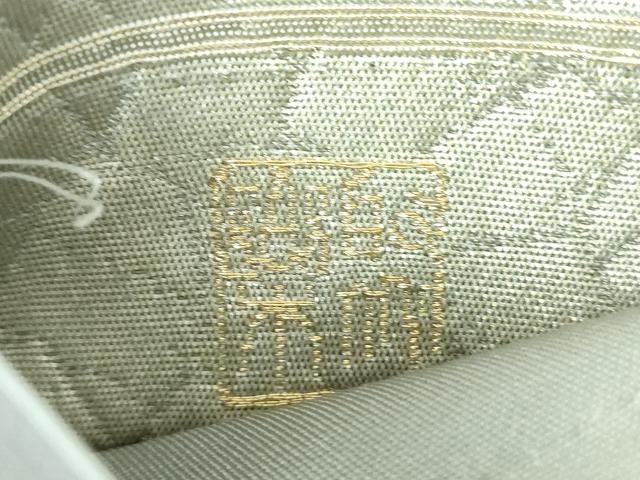 平和屋着物▼西陣　じゅらく謹製　六通柄袋帯　八つ橋花文　金銀糸　正絹　逸品　DABI6665ps