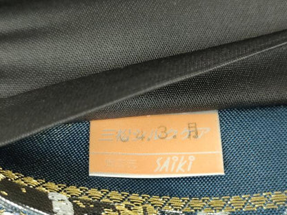 平和屋着物▼六通柄袋帯　花唐草文　金銀糸　正絹　逸品　DABI6810ps