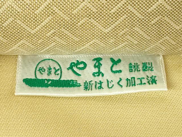 平和屋着物▼六通柄袋帯　唐織　地紙飛鶴花文　金糸　やまと誂製　正絹　逸品　DABI6951ps
