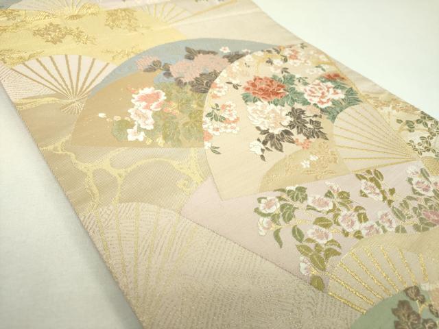 平和屋着物▼六通柄袋帯　唐織　光琳回廊　金糸　正絹　逸品　DABI6996ps