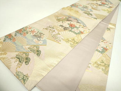 平和屋着物▼六通柄袋帯　唐織　光琳回廊　金糸　正絹　逸品　DABI6996ps