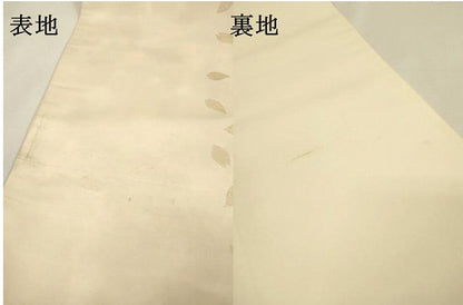 平和屋着物▼太鼓柄袋帯　螺鈿　道長花鳥文　金彩　正絹　逸品　DABI7007fe