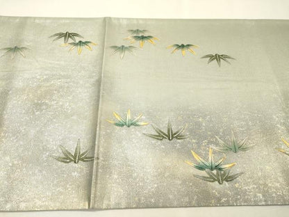 平和屋着物▼太鼓柄袋帯　手描き　松竹梅　金銀彩　引箔　正絹　逸品　DABI7008fe