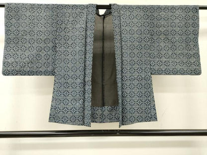平和屋着物▽羽織　スリーシーズン　春夏秋　塵除け　花菱文　正絹　逸品　DABI7016fe