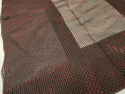 平和屋着物▽道行コート　スリーシーズン　春夏秋　塵除け　流線文　正絹　逸品　DABI7018fe