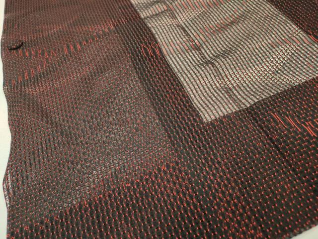 平和屋着物▽道行コート　スリーシーズン　春夏秋　塵除け　流線文　正絹　逸品　DABI7018fe