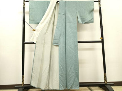 平和屋着物▽江戸小紋　単衣　南天文　正絹　逸品　DABI7023fe