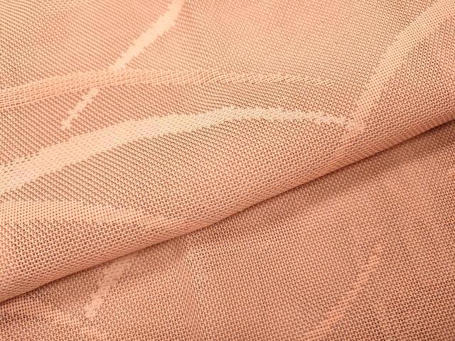 平和屋着物▽道行コート　スリーシーズン　春夏秋　塵除け　芝文　一斤染色　正絹　逸品　DABI7026fe