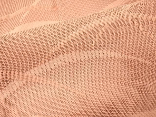 平和屋着物▽道行コート　スリーシーズン　春夏秋　塵除け　芝文　一斤染色　正絹　逸品　DABI7026fe