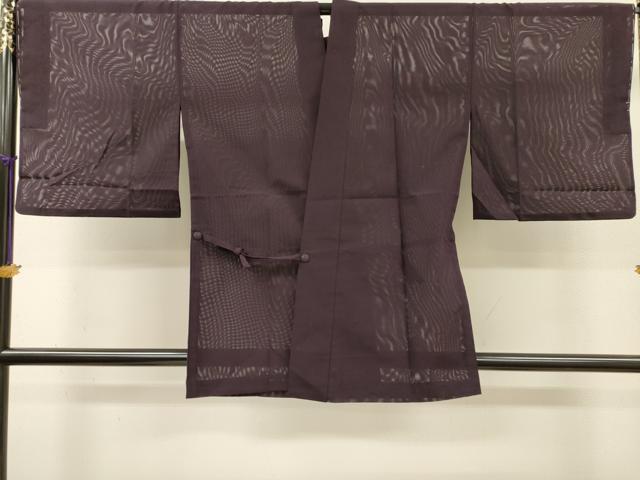 平和屋着物▽道中着　スリーシーズン　春夏秋　塵除け　枝楓　正絹　逸品　未使用　DABI7035fe