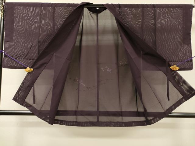 平和屋着物▽道中着　スリーシーズン　春夏秋　塵除け　枝楓　正絹　逸品　未使用　DABI7035fe