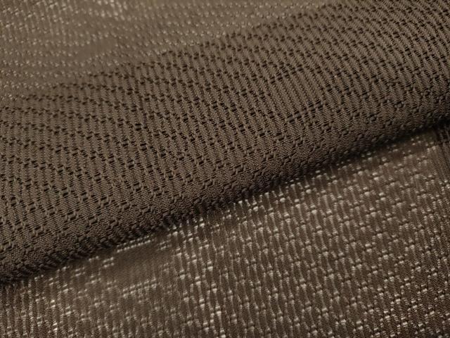 平和屋着物▽道行コート　スリーシーズン　春夏秋　塵除け　丸文　鉄黒色　正絹　逸品　DABI7036fe