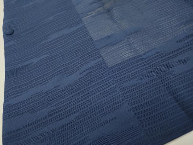 平和屋着物▽道行コート　スリーシーズン　春夏秋　塵除け　霞文　鉄紺色　正絹　逸品　未使用　DABI7039fe