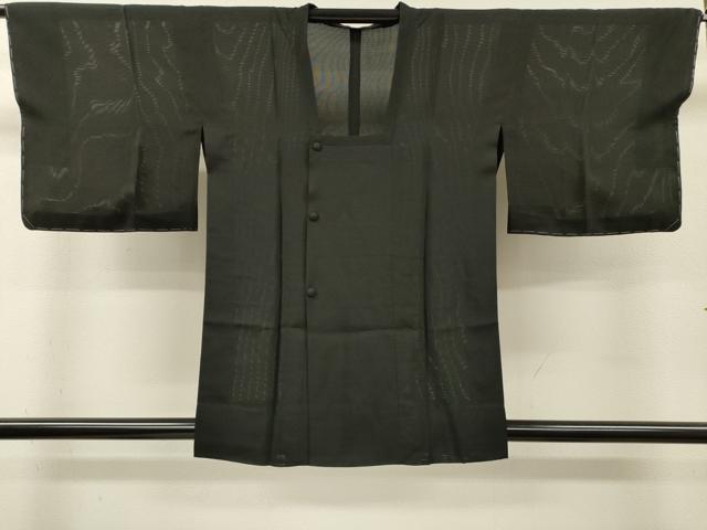 平和屋着物▽道行コート　スリーシーズン　春夏秋　塵除け　絽　黒地　正絹　逸品　DABI7040fe