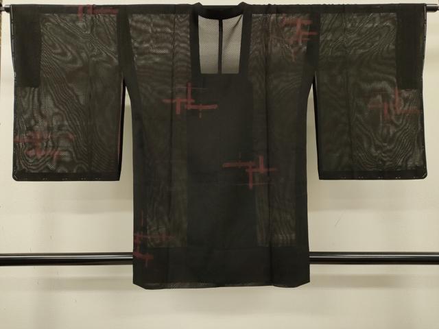 平和屋着物▽道行コート　スリーシーズン　春夏秋　塵除け　十字絣　正絹　逸品　未使用　DABI7042fe