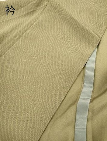 平和屋着物▽上質な小紋　単衣　よろけ縞　正絹　逸品　DABI7045fe