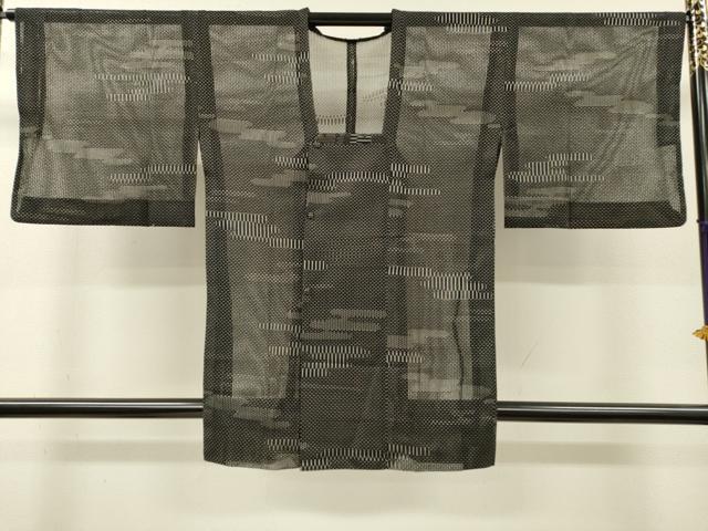 平和屋着物▽道行コート　スリーシーズン　春夏秋　塵除け　霞文　正絹　逸品　DABI7049fe