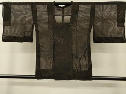 平和屋着物▽道行コート　スリーシーズン　春夏秋　塵除け　道長文様　正絹　逸品　DABI7054fe